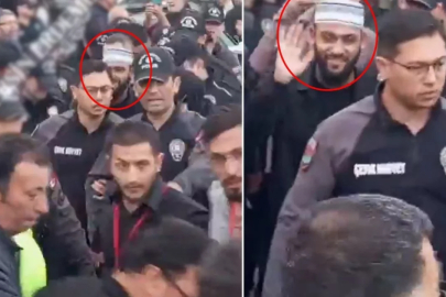 Celal Karatüre'nin onlarca polis tarafından korunduğu görüntü tartışma yarattı
