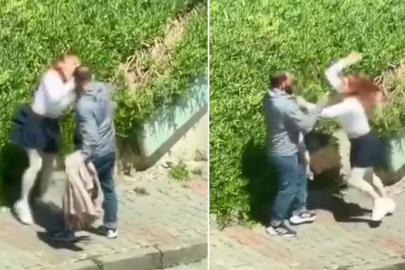 Kadına sokak ortasında korkunç saldırı