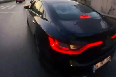 Pendik'te tehlikeli anlar: Yaya geçidinde yavaşlamayan sürücüye ceza yağdı