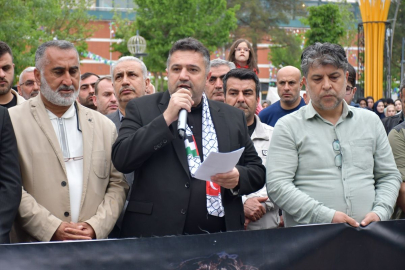 Batman'da İsrail'in Sumud Filosu'na Saldırısı Protesto Edildi