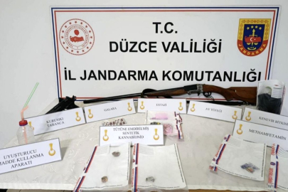 Düzce'de jandarmadan uyuşturucu operasyonu