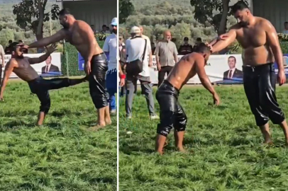 Kendinden 2 kat büyük rakibine kafa tuttu