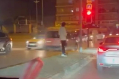 Bursa'da pes dedirten görüntü! Ters şeritte kilometrelerce ilerledi