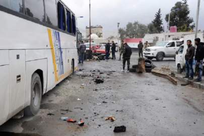 Suriye'de otobüste patlama! Yaralılar var