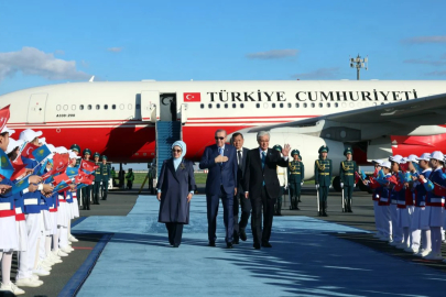 Cumhurbaşkanı Erdoğan Kazakistan'a gitti