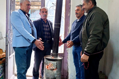 Mayıs ortasında soba kurdular