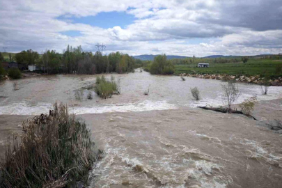 Türkiye'nin en uzun nehri Kızılırmak'ı besleyen Yıldız Irmağı coştu