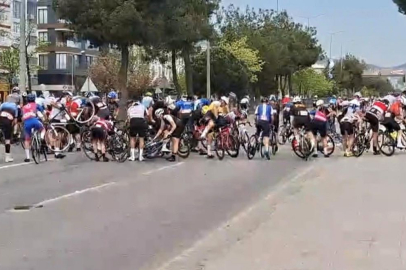 Uluslararası Samsun Gran Fondo Yarışında korkutan kaza: 2 yaralı