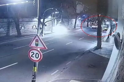 1 kişinin hayatını kaybettiği, 8 kişinin yaralandığı kaza anı kamerada