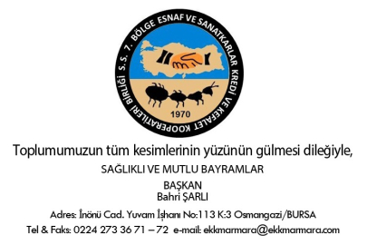 Bursa EEK'den iyi bayramlar