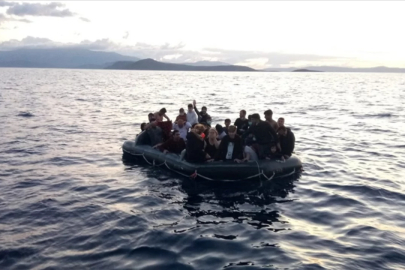 İzmir açıklarında çok sayıda düzensiz göçmen yakalandı