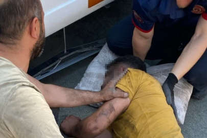 Sakarya'da lastik tamiri yaptığı tırın körüğü patladı