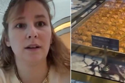 Havalimanında bir dilim baklava için istenen rakam isyan ettirdi!