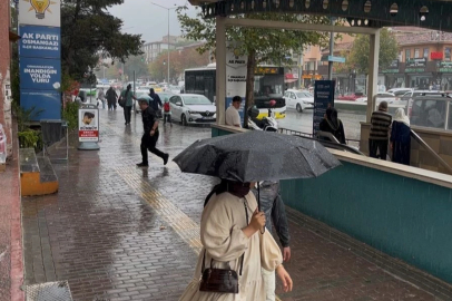 Şehre yağmurla serinlik geldi