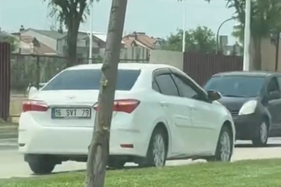 Bursa'da sürücüler ecel terleri döktü: Akan trafiğe karşı inatla ilerledi