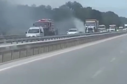 Bursa-İzmir kara yolunda korku dolu anlar!