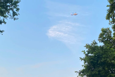Bursa semalarında dikkat çeken helikopter hareketliliği!