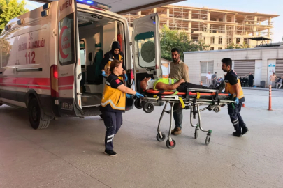 Bursa'da iş kazası! 4 metre yükseklikten düşen inşaat işçisi hastanelik oldu...