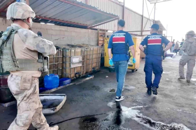 Toprağa gömülü tankta kaçak akaryakıt bulundu
