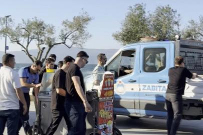 Tezgahına el konulan satıcı gözyaşlarına boğuldu