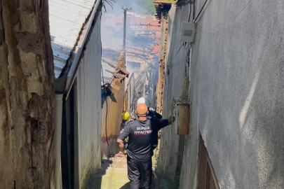 Bursa'da kentin birçok noktasından görüldü! İtfaiye bile zor ulaştı