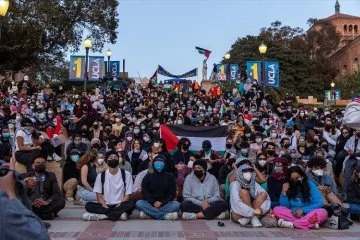 ABD'de üniversitelerde Filistin'e destek gösterileri