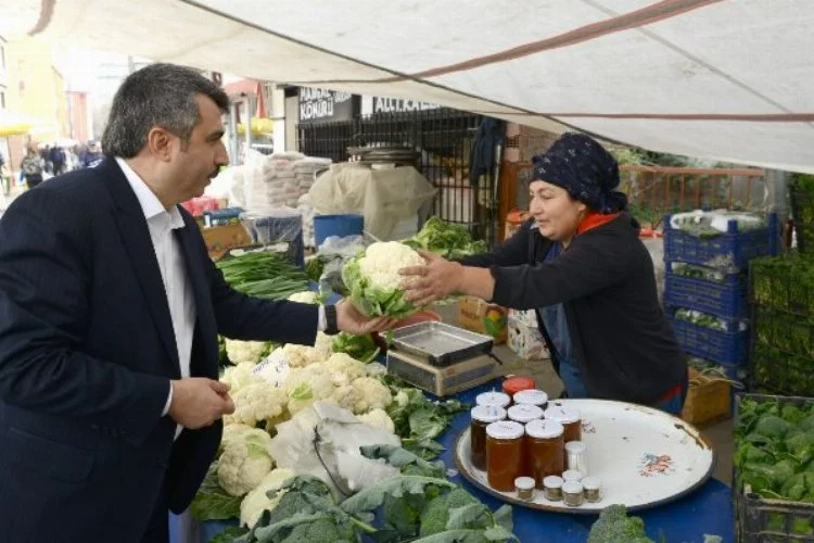 Başkan Yılmaz Bursa'da pazarcı esnafıyla buluştu!