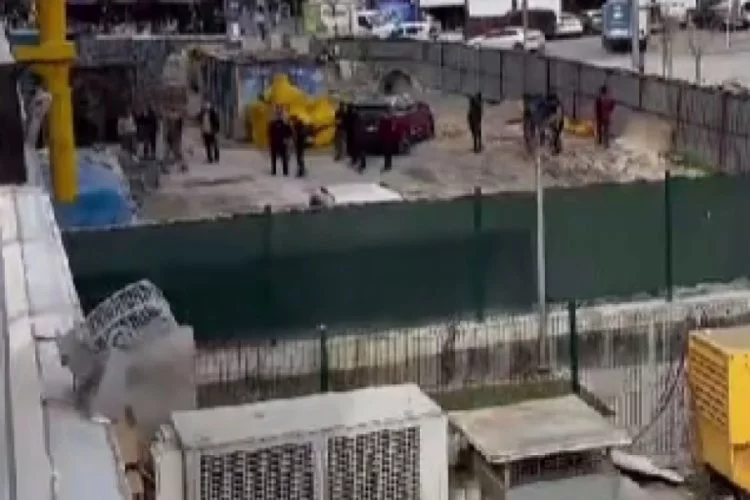 Bursa'da işçi, pompanın içinde mahsur kaldı!