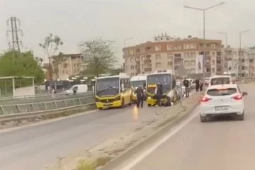 Bursa'da minibüs şoförlerinin yumruklu sopalı kavgası!