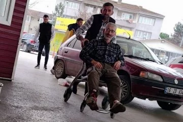 Bursa'da odun kesen kişi, dalgınlık sonucu bacağını kesti