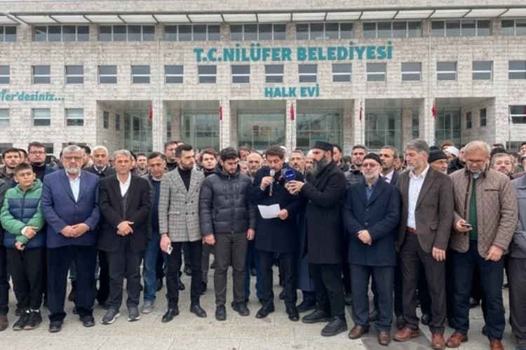Bursa'da sivil toplum kuruluşları Nilüfer Belediyesini protesto etti!