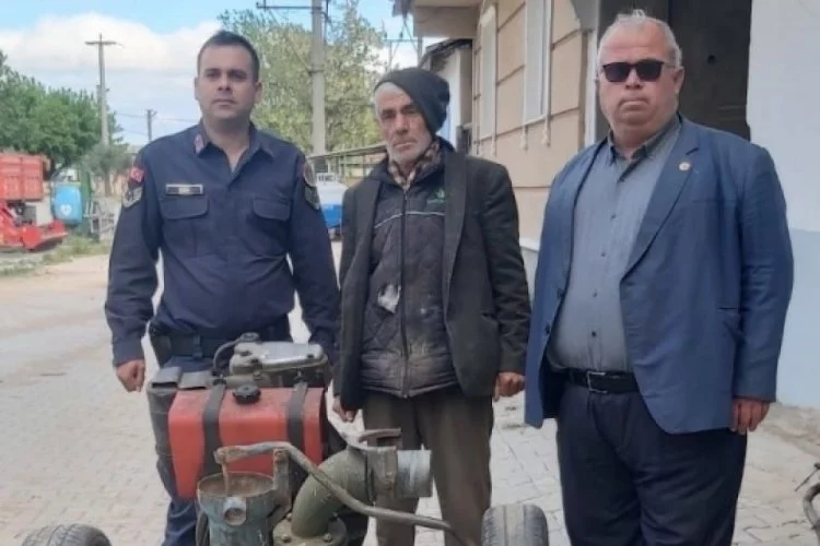 Bursa'da su motoru çalan hırsızlar yakalandı!