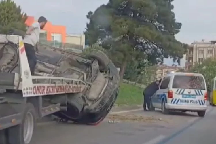 Bursa'da trafik kazası!