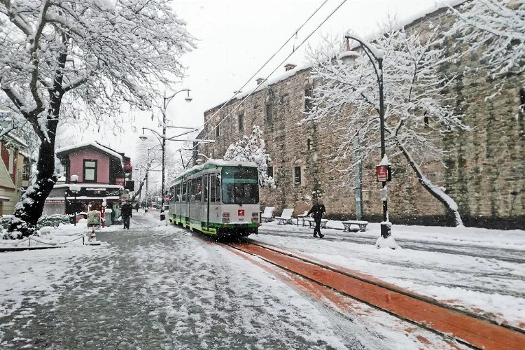 Bursa merkezden kar manzaraları...
