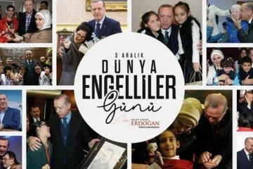 Cumhurbaşkanı Erdoğan'dan Dünya Engelliler Günü paylaşımı