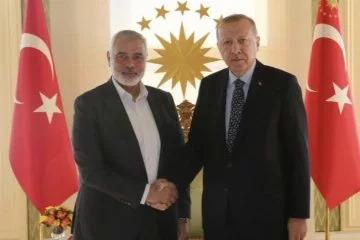 Cumhurbaşkanı Erdoğan ile Hamas lideri Heniyye görüşmesi başladı