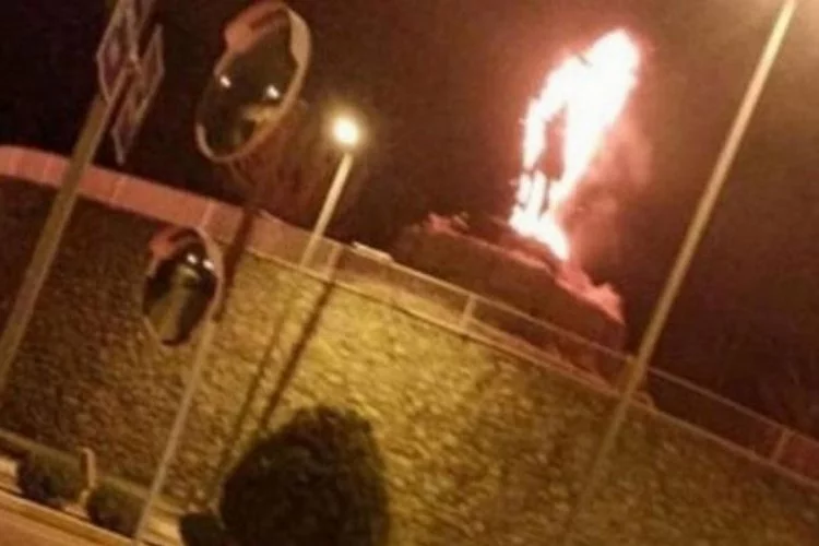 Denizli'de Köpekçi Nuri Efe heykeli yandı! 14 yaşındaki çocuk gözaltına alındı