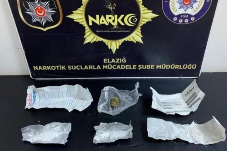Elazığ'da uyuşturucu operasyonu! 2 kişi tutuklandı