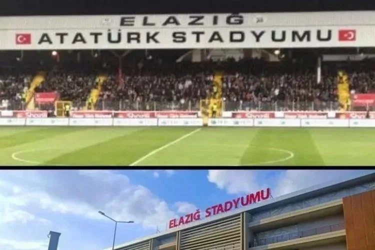Elazığ Stadyumundaki 'Atatürk' değişikliği gündem oldu, açıklama geldi