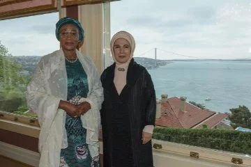 Emine Erdoğan, Oluremi Tinubu'yu ağırladı