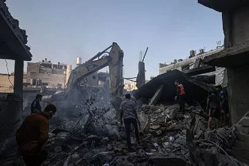 Gazze'de yaşanan yıkımın korkunç boyutu görüntülere yansıdı