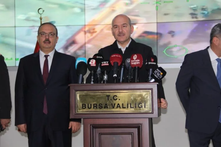 İçişleri Bakanı Soylu Bursa'da yönettiği uyuşturucu operasyonu ile ilgili açıklama yaptı