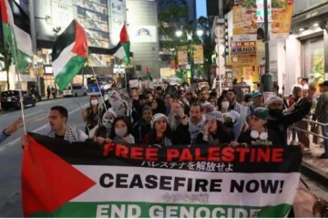 Japonya’da Filistin’e destek için 'İntifada Yürüyüşü'