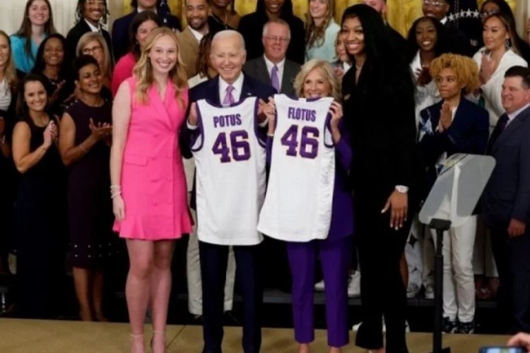 Joe Biden'ın Beyaz Saray'da ağırladığı basketbolcu bayıldı!