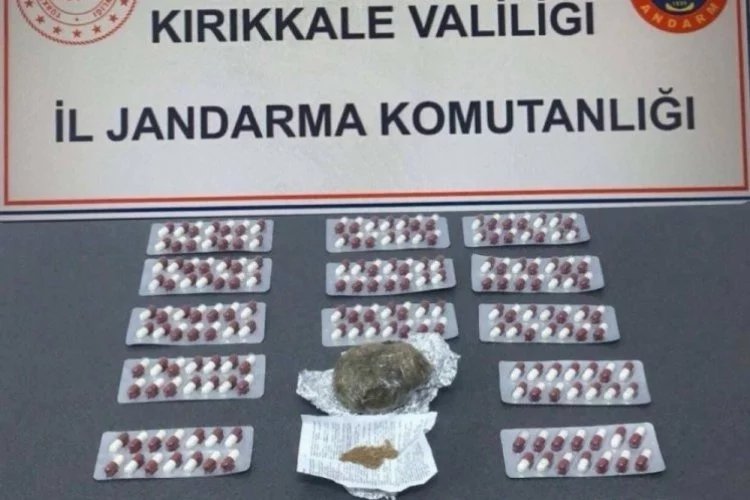 Kırıkkale'de otobüste uyuşturucu ile yakalanan şahıs tutuklandı