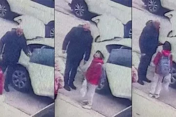 Konya'da kan donduran anlar! Çocuk kaçırma girişimi böyle görüntülendi