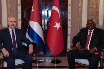 Meclis Başkanı Kurtulmuş Küba Meclis Başkanı ile bir araya geldi