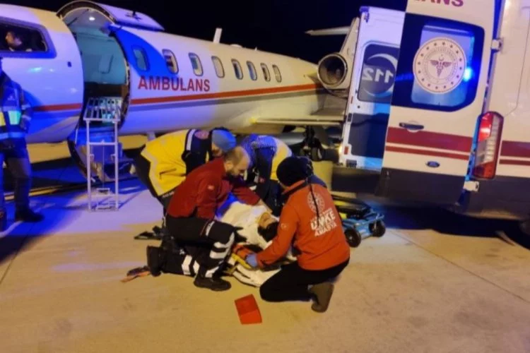 Sergen Deveci, Sağlık Bakanlığı'na ait ambulans uçakla İstanbul'a sevk edildi!