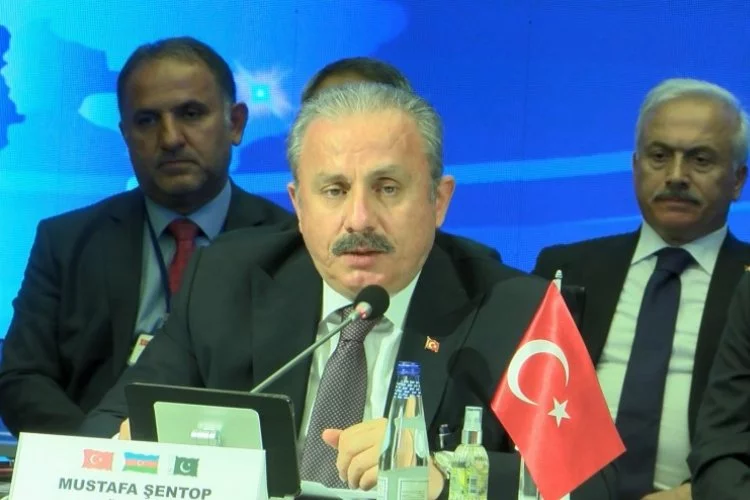 Türkiye - Azerbaycan-Pakistan üçlü Meclis Başkanları toplantısı açılış konuşmasını Mustafa Şentop yaptı