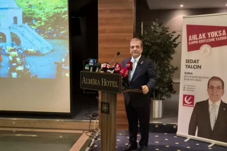 YRP Bursa Büyükşehir Belediye Başkan adayı Yalçın, seçim vaadlerini anlatıyor